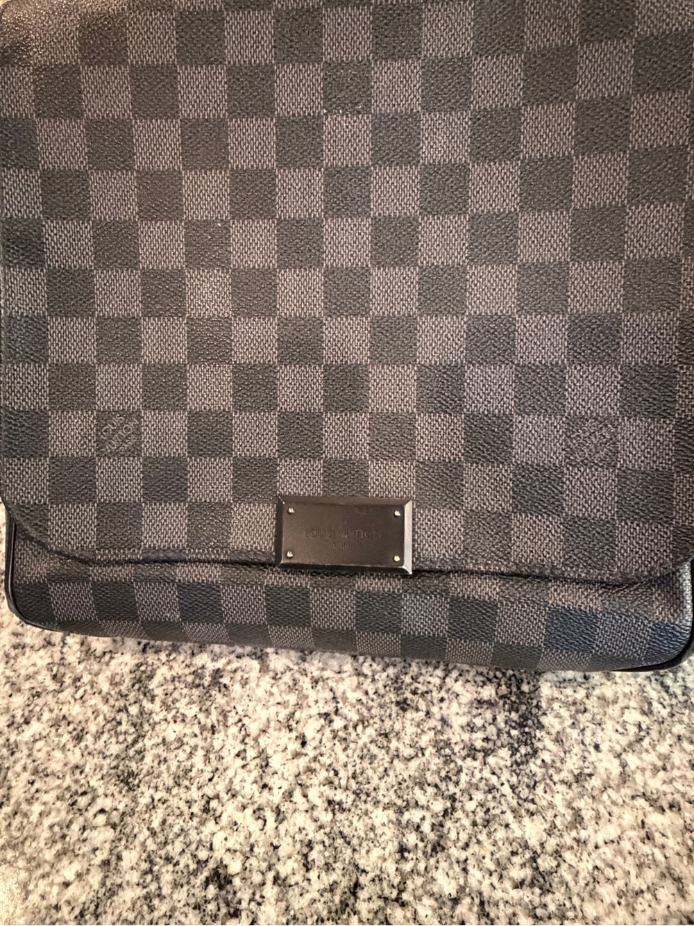 Louis Vuitton Damier Graphite Crossbody Bag - Black/Gray
